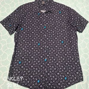 Men's OAKLEY SS Button-Up Sz XL